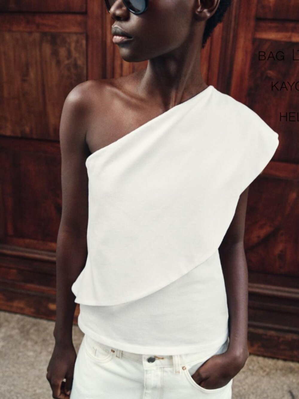 ZARA ASYMMETRIC INTERLOCK TOP - Picture 3 of 5